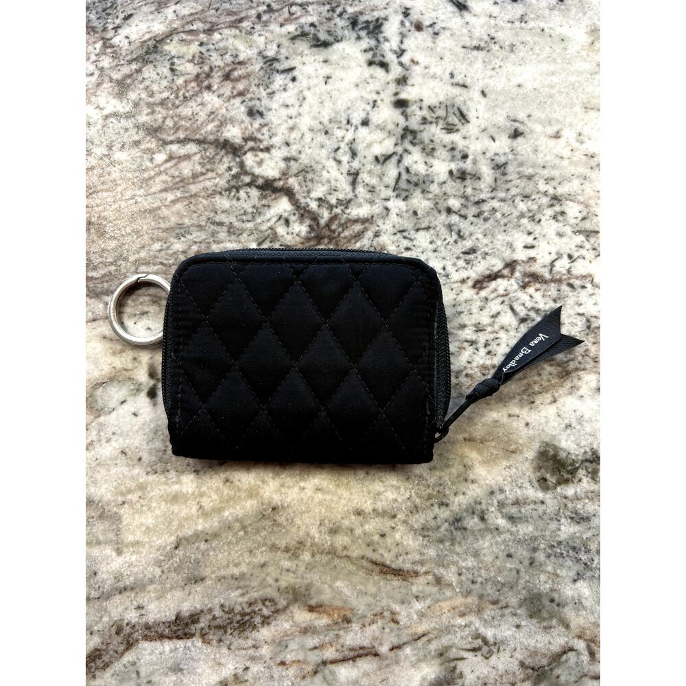 Vera Bradley Black Quilted Card Pouch - Picture 2 of 4